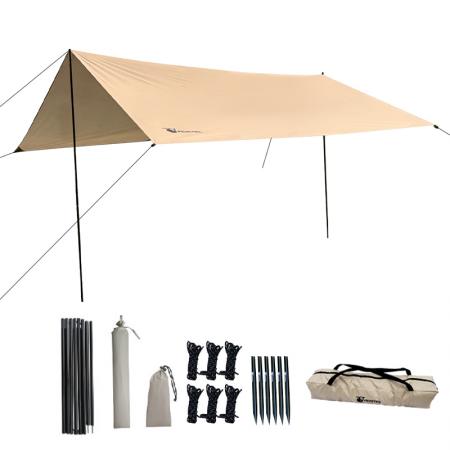 Outdoor Hiking Fishing Travel Portable Sturdy Waterproof  Tent Tarp Easy Setup Sun Shade Shelter Tarp 