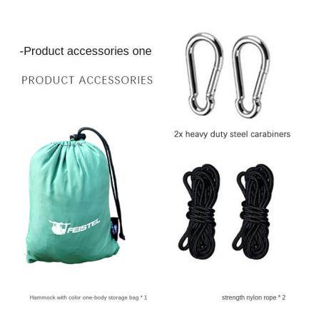 Durable Fabric Nylon Material 1-2 Person Portable Outdoor Camping Hammock for Hiking 