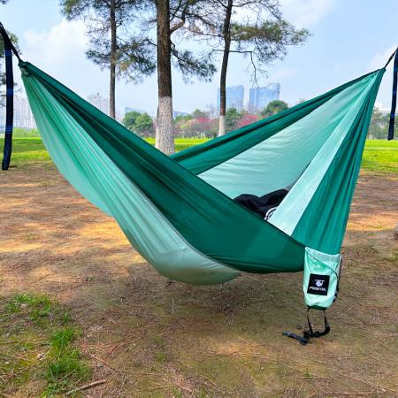 Outdoor Hiking Ultralight Single Double Lightweight Camping Hammock With 2 Tree Straps 