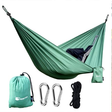 Durable Fabric Nylon Material 1-2 Person Portable Outdoor Camping Hammock for Hiking 