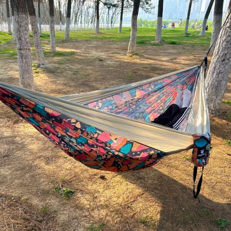 Manufacturer Super Large Relaxing Ultralight Portable Double Swing Hammock 