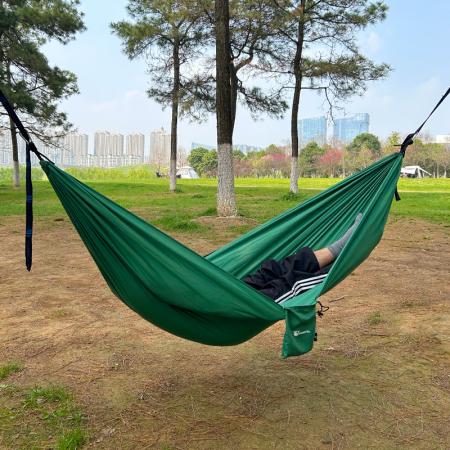 Durable Fabric Nylon Material 1-2 Person Portable Outdoor Camping Hammock for Hiking 