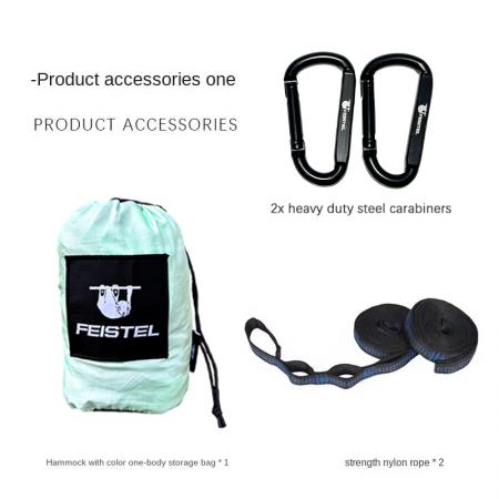 Outdoor Hiking Ultralight Single Double Lightweight Camping Hammock With 2 Tree Straps 