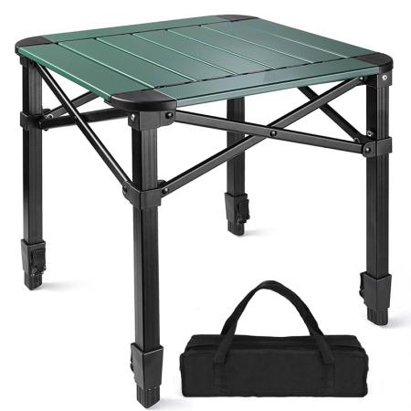 Lightweight Adjustable Outdoor Picnic Backyards Folding Camping Square Table 