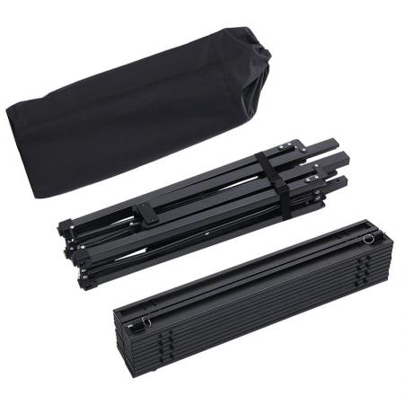 Outdoor Portable Metal Patio Dining Garden Square Foldable Table 