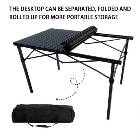 Outdoor Portable Metal Patio Dining Garden Square Foldable Table 