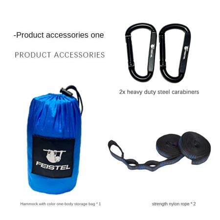 Heavy Duty Durable Anti Roll Nylon Hammock Parachute Cloth Camping Hiking 200kg Capacity Hammock 