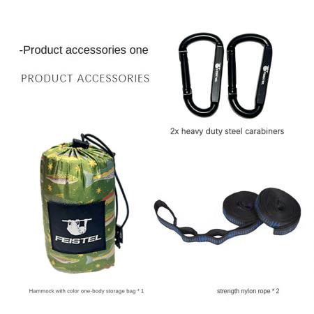 Parachute Cloth Nylon Camping Hiking Anti-Mosquito Tree Swing 150kg Capacity Outdoor Hammock 