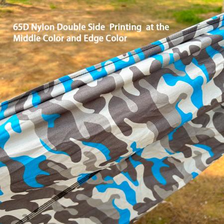 Lightweight Nylon 2 Person Hammock Mosquito Net Camouflage Pattern Portable Outdoor Hammock 