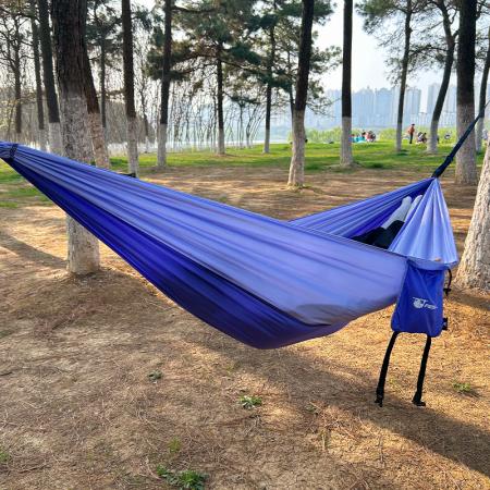 High Quality Portable Nylon and Fabric Hammock Waterproof Camping Swing Hammock 