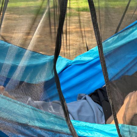 Thin Outdoor Mosquito Net Hammock Anti Rollover Field Camping Parachute Cloth Anti Mosquito Hammock 