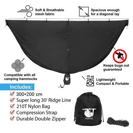 Thin Outdoor Mosquito Net Hammock Anti Rollover Field Camping Parachute Cloth Anti Mosquito Hammock 