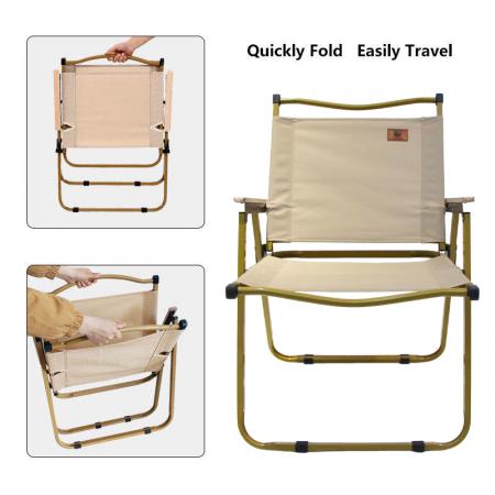 Outdoor Folding Carbon Steel Oxford Cloth Garden Camping Picnic Kermit Chair 