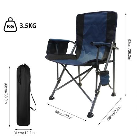 Outdoor Folding Large Sized Comfortable Backrest for Leisure Car Travel Camping Director's Chair 