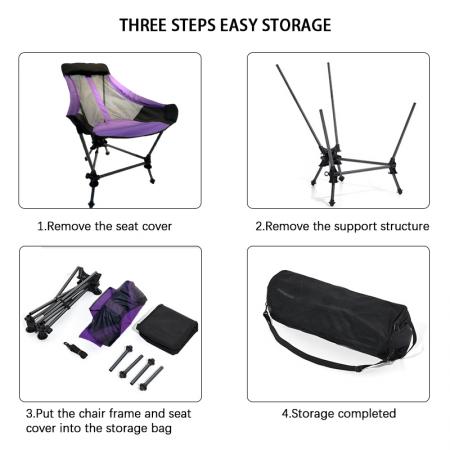 Outdoor Ultralight Aluminium Alloy Portable Fishing Beach Custom Camping Folding Easy Longue Chair 
