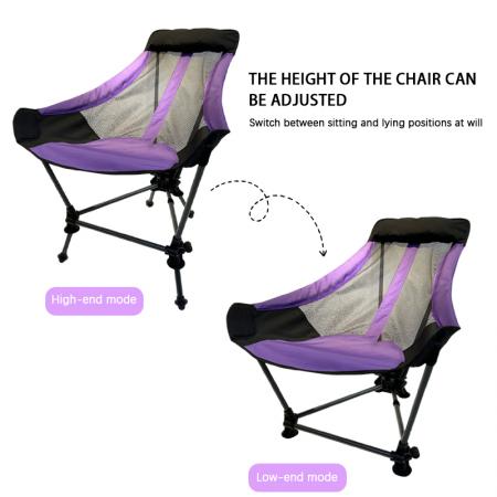 Outdoor Ultralight Aluminium Alloy Portable Fishing Beach Custom Camping Folding Easy Longue Chair 