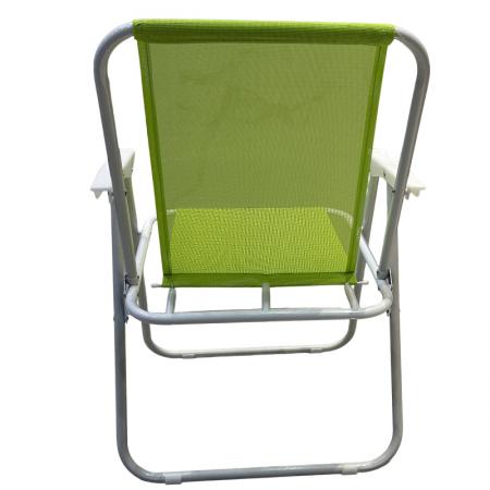 Lightweight Portable Iron Folding Garden Chair Webbed Design Camping Beach Chair 