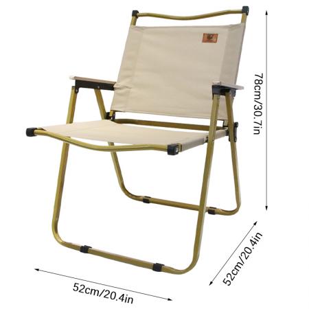 Outdoor Folding Carbon Steel Oxford Cloth Garden Camping Picnic Kermit Chair 