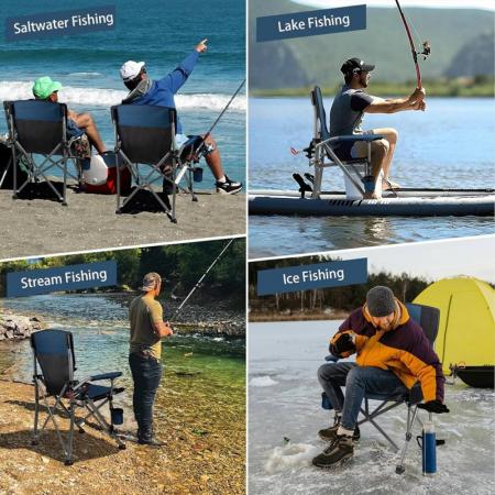 Outdoor Folding Large Sized Comfortable Backrest for Leisure Car Travel Camping Director's Chair 