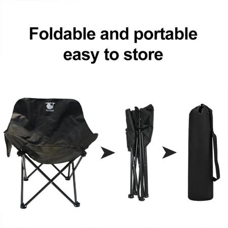 Small Folding Camping Chair Carbon Steel Camping Folding Beach Chair 