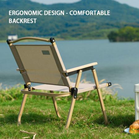 Outdoor Folding Carbon Steel Oxford Cloth Garden Camping Picnic Kermit Chair 