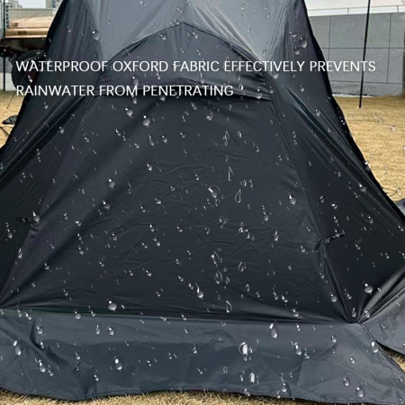 Traveling Hiking Outdoors Waterproof Camping Tent with Awning One Bedroom Structure Easy Set Up 