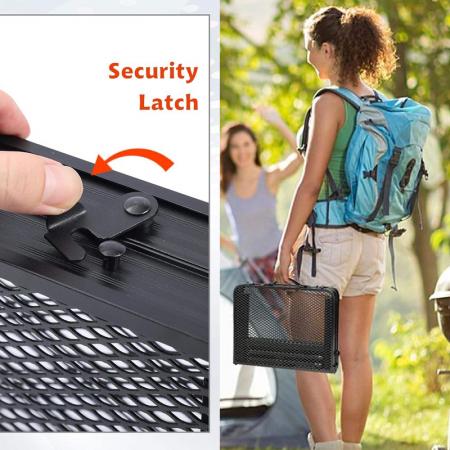 Outdoor Folding Aluminum Camping Table With Mesh Top Portable BBQ Picnic Table OEM ODM 