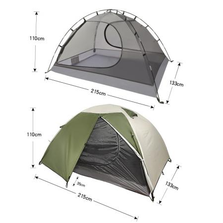 Four Season Double Layer Camping Tent Fully Automatic Park Solar Protection Outdoor Tent 