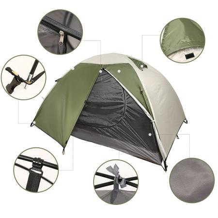 Four Season Double Layer Camping Tent Fully Automatic Park Solar Protection Outdoor Tent 