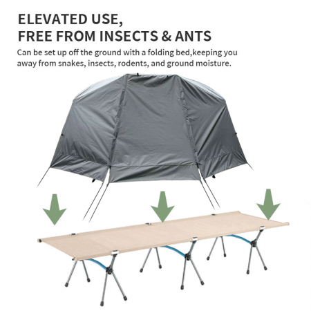 Traveling Hiking Outdoors Waterproof Camping Tent with Awning One Bedroom Structure Easy Set Up 