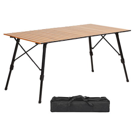 Custom Outdoor Camping Portable Folding Aluminum Height Adjustable Table 