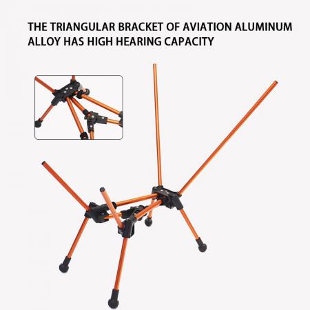 Outdoor Portable Picnic Fishing Lightweight Camping Moon Chair Portable Folding Beach Chair 