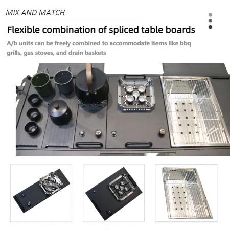 Outdoor Collapsible Modular Garden Cook Hiking Picnic Folding Dining IGT Camping Table 