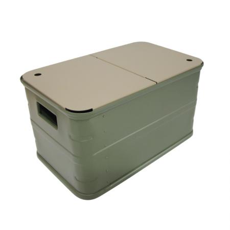 Large Capacity Open Stacked Aluminum Camping Storage Box OEM Waterproof Outdoor Travel Car Storage Box 