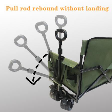 Collapsible Utility Folding Wagon Cart Heavy Duty Foldable Beach Large Capacity Wagon Cart 