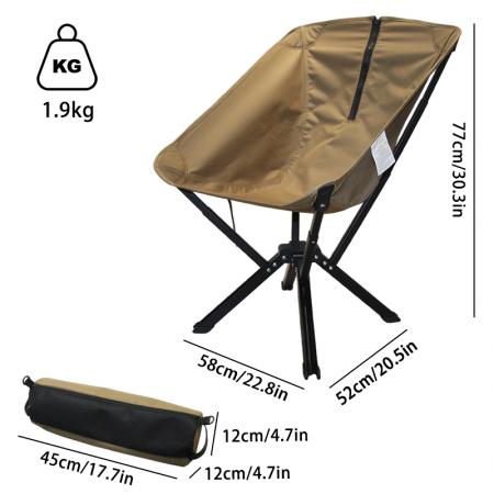 Aluminum Portable Outdoor Travel Quick Open Fold up Compact Ultralight Folding Camping Chair 
