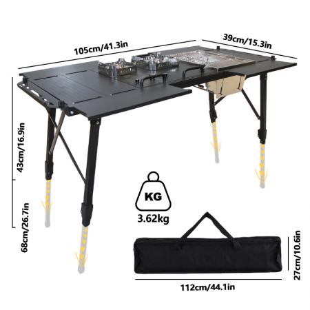 Outdoor Collapsible Modular Garden Cook Hiking Picnic Folding Dining IGT Camping Table 