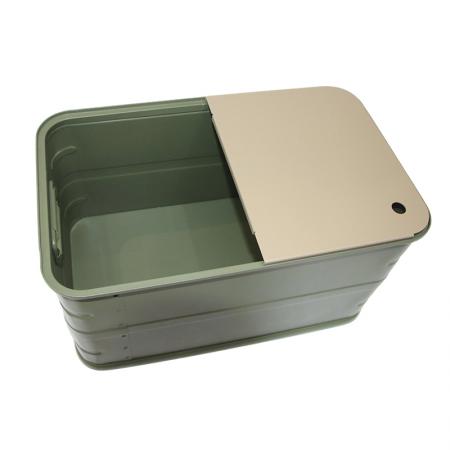 Large Capacity Open Stacked Aluminum Camping Storage Box OEM Waterproof Outdoor Travel Car Storage Box 
