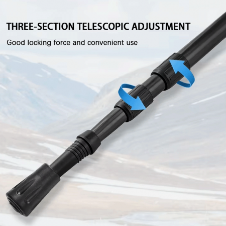 Aluminum Adjustable Hiking Trekking Poles for Outdoor Travel OEM Customizable 