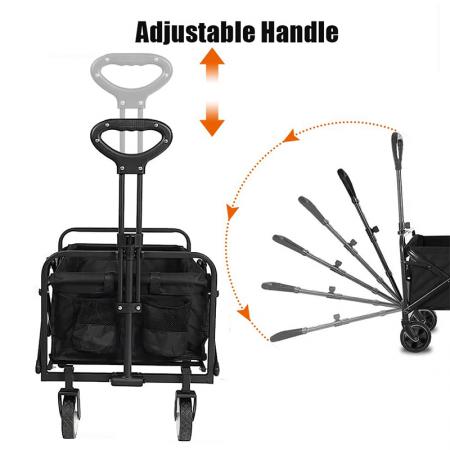 Outdoor Garden Camp Trolley Beach Cart Collapsible Folding Hand Wagon Trolley Folding Wagon 