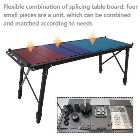 Outdoor Collapsible Modular Garden Cook Hiking Picnic Folding Dining IGT Camping Table 