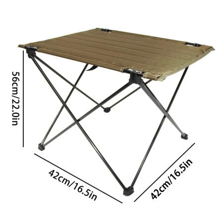 Outdoor Camping Folding Portable Folding Cooking Egg Roll Table Oxford Cloth Table 