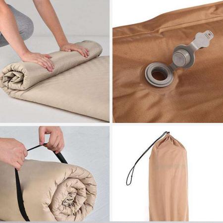 Outdoor Double Thickened Self Inflating Portable Moisture Proof Foldable Air Mattress 