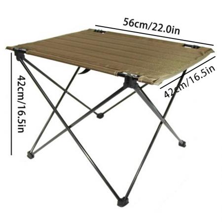 Outdoor Camping Folding Portable Folding Cooking Egg Roll Table Oxford Cloth Table