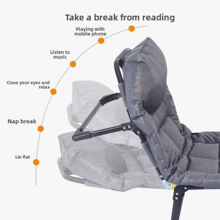 Outdoor Park Portable Folding Multifunctional 4 Legs Steel Frame Powder Coated Camping Cot 