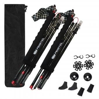 Carbon Fiber Folding 5-Section Trekking Pole