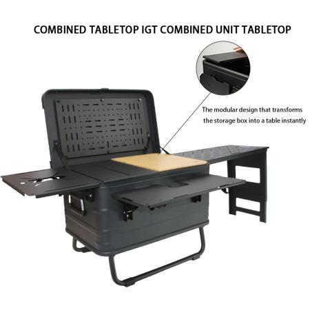 Outdoor IGT Aluminum Box Lightweight Combination Accessories Aluminum Alloy Camping Box Set 