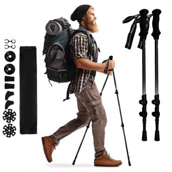 High Quality Telescopic Collapsible Lightweight Trekking Poles