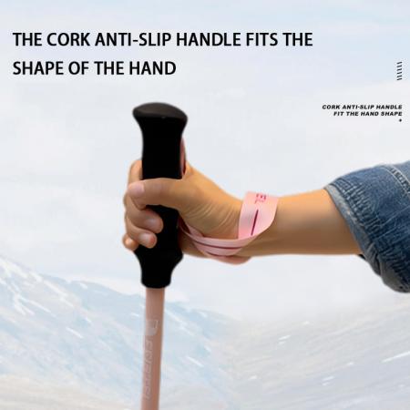 Custom 3 Section Telescopic Ultralight 3k Carbon Fiber Trekking Pole