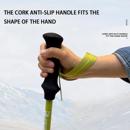 Custom 3 Section Telescopic Ultralight 3k Carbon Fiber Trekking Poles 